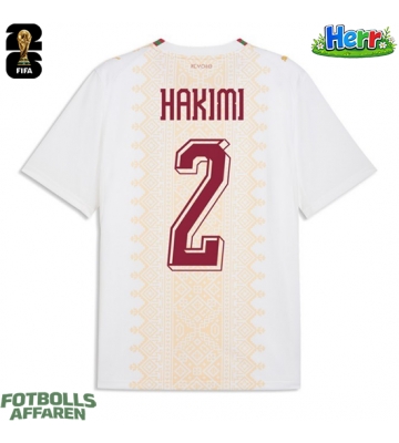 Marocko Achraf Hakimi #2 Bortatröja VM 2026 Kortärmad